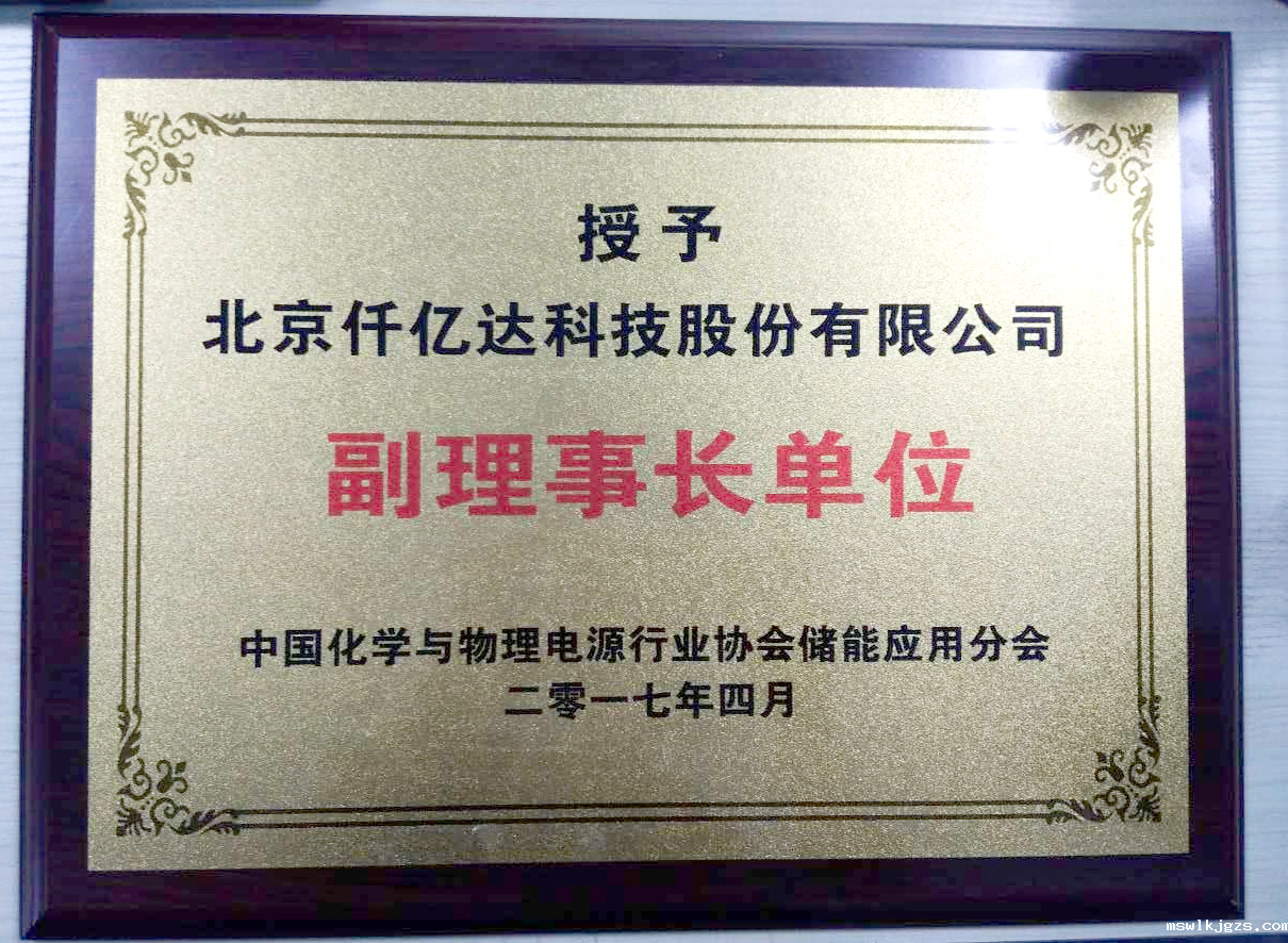 taptap点点官方网被授为中国化学与物理电源行业 协会储能应用分会副理事长单位